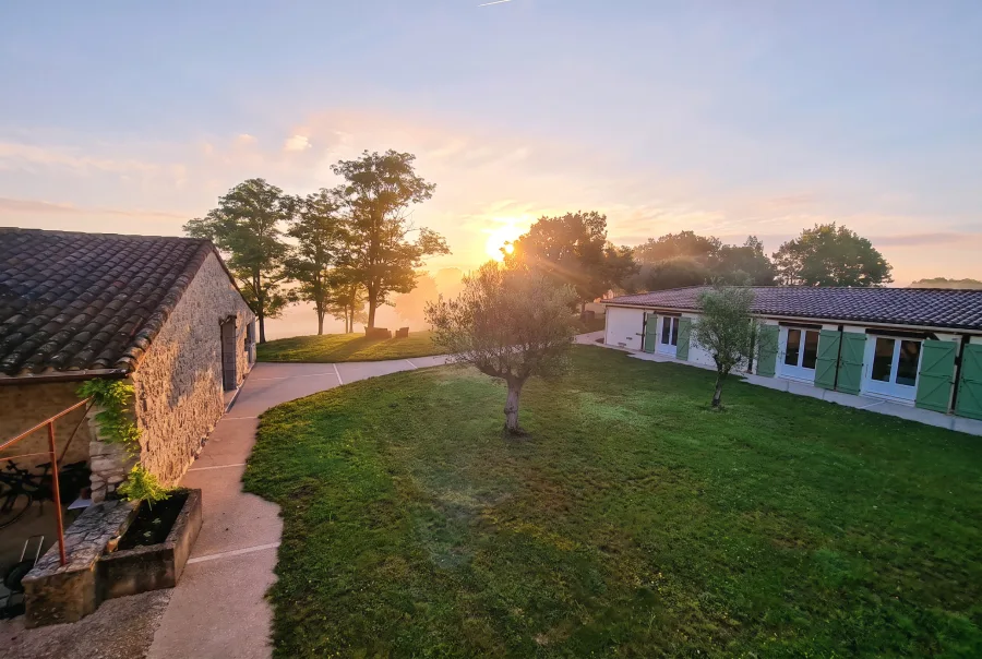 Sunrise over the PRANA grounds